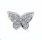 18 Karat White Gold Butterfly Shape Earrings, Set of 2 2