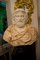 Hand-Carved Bust of Roman Man, 20th Century, White Carrara and Red Alicante Marble, Image 4