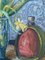 Still Life with Tulips, Oil on Board, Framed 8