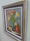 Still Life with Tulips, Oil on Board, Framed 2