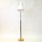 Swedish Brass and Teak Floor Lamp by Hans Bergström for Asea, 1950s, Image 2