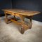 Grande Table de Travail Antique avec 2 Tiroirs, 1900s 2