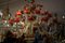 Murano Glas Kronleuchter im Rezzonico-Stil, 19. Jh. mit roten Rosen 3