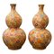 Double-Gourd Mille-Fleur Vases, 20th Century, Set of 2 1