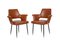 Mid-Century Italian Brown Faux Leather Armchairs in Style of Paolo Buffa, 1950s, Set of 2, Image 4