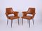Mid-Century Italian Brown Faux Leather Armchairs in Style of Paolo Buffa, 1950s, Set of 2, Image 14