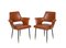 Mid-Century Italian Brown Faux Leather Armchairs in Style of Paolo Buffa, 1950s, Set of 2 17