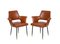 Mid-Century Italian Brown Faux Leather Armchairs in Style of Paolo Buffa, 1950s, Set of 2, Image 17