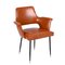 Mid-Century Italian Brown Faux Leather Armchairs in Style of Paolo Buffa, 1950s, Set of 2, Image 5