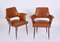 Mid-Century Italian Brown Faux Leather Armchairs in Style of Paolo Buffa, 1950s, Set of 2, Image 16