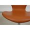 Sedia da ufficio nr. 3117 della serie Seven in pelle di Arne Jacobsen per Fritz Hansen, anni '90, Immagine 5