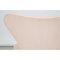 Silla de oficina Seven modelo 3117 de cuero natural de Arne Jacobsen para Fritz Hansen, años 90, Imagen 8