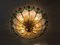 Large Vintage Murano Glass Ceiling Light with 6 Lights, 1970s 4
