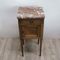 Vintage German Art Nouveau Bedside Table with Marble Top, Image 3