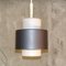 German Glass Ceiling Lamp with Metal Ring from Staff, 1960s 2