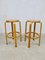 Vintage Barstools by Alvar Aalto for Artek, 1980s, Set of 2 1