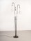 Glass and Brass Floor Lamp with 3 Shades, 1950s 1