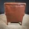 Large Brown Leather Armchair 6