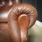 Large Brown Leather Armchair 10