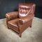 Large Brown Leather Armchair 2