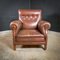 Large Brown Leather Armchair 1