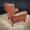 Large Brown Leather Armchair 7