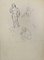 Norbert Meyre, Figures, Pencil Drawing, Mid 20th Century 1