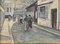 Nach M. Utrillo, Walk Downtown, Offset und Lithographie, Mitte des 20. Jahrhunderts, gerahmt 2