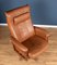 Vintage Gina Recliner Leather Armchairs with Footstools by Lucian Ercolani for Ercol, Set of 4 4