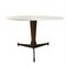 Mid-Century Modern Teak and Metal Dining Table with Marble Top, Italy, 1950s 2