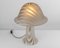 Glas Mushroom Tischlampe, Peill & Putzler zugeschrieben, Deutschland, 1970er 7