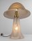 Glas Mushroom Tischlampe, Peill & Putzler zugeschrieben, Deutschland, 1970er 10