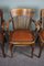 Antique English Dining Room Chairs, Captain Chairs, Set of 4 4