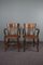 Antique English Dining Room Chairs, Captain Chairs, Set of 4, Image 6