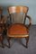 Antique English Dining Room Chairs, Captain Chairs, Set of 4 5