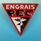 French Enamelled Engrais PEC Sign from EAS, 1950s, Image 1