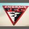 Emailliertes Französisches Engrais PEC Schild von EAS, 1950er 2