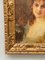 Porträt einer Frau mit einem leichten Lächeln, 1900, Öl auf Holz, gerahmt 6