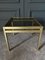 Dore Metal and Glass Side Tables, 1970s, Set of 3 6