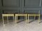 Dore Metal and Glass Side Tables, 1970s, Set of 3 3