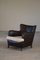 Danish Modern Leather & Lambswool Easy Chair, 1930s, Image 13