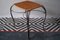 Vintage Scandinavian Black Iron & Rattan Wine Table, Image 5