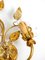 Italian Regency Floral Gilded Murano Glass Wall Lamps, 1970s, Set of 2, Image 17