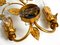 Italian Regency Floral Gilded Murano Glass Wall Lamps, 1970s, Set of 2 11