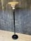 Art Deco Metal Floor Lamp in Lacquered Wood and Chrome, 1930s 3