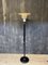 Art Deco Metal Floor Lamp in Lacquered Wood and Chrome, 1930s 10