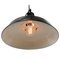 Vintage Industrial French Black Enamel Pendant Lights from Mazda, Image 3