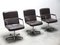 Desk Chairs in Brown Leather by Hein Salomonsen for AP Originals, 1970s, Set of 3 4
