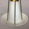 Deckenlampe aus Glas & Messing, Italien, 1950er 5