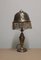 Antique Art Nouveau Table Lamp in Brass & Glass, 1910s, Image 2